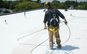 flat roof, white roof, rubber roof